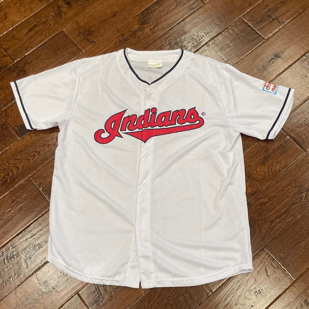 Men’s Cleveland Indians Reyes #32 Baseball Jersey Size XL USED